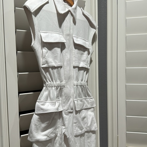 Norma Kamali, romper jumpsuit and sweatsuit material. - Picture 2 of 5